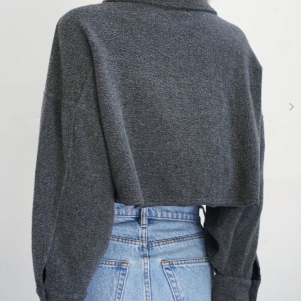 LNA Kasper Cropped Sherpa Jacket - Picture 2 of 4